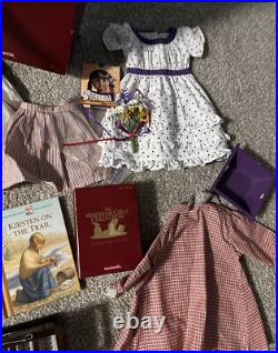 American Girl Kirsten Doll huge 28 Pc Lot WithBox 18 Kitten & Clothes