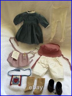 American Girl Kirsten Larson Doll, 1994, Accessories + 2 Dresses, Original Hair