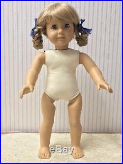 American Girl Kirsten Larson Doll White Body Pleasant Company with School Dress