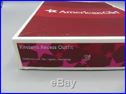 American Girl Kirsten Larson's Recess Outfit & Beanbag Set / Rare Retired NIB