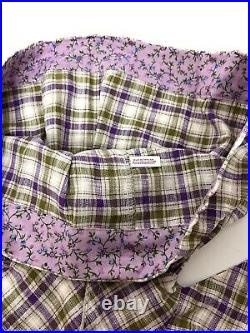 American Girl Kirsten Promise Dress Purple Plaid Exclnt Condition