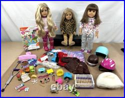 American Girl Large Lot 18 3 Dolls + Clothing & Accessories