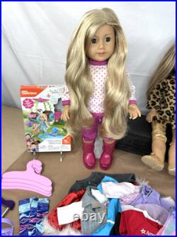 American Girl Large Lot 18 3 Dolls + Clothing & Accessories