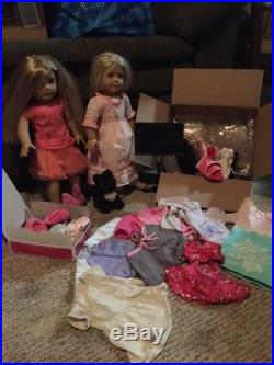 American Girl Lot 2 Dolls And Clothes With Accessories