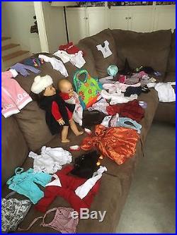 American Girl Lot, 3 Dolls Lots Of Clothes