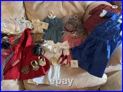 American Girl Lot 6 Vintage Dolls with Clothes Books and Accessories and More