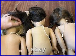 American Girl Lot of 3 Dolls Kit, Samantha, Molly pleasant company