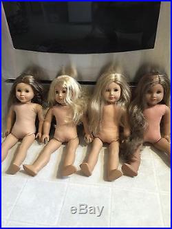 American Girl Lot of 4 dolls