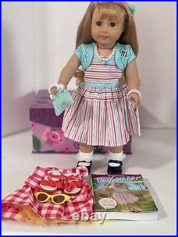 American Girl Mary Ellen Dressed in her Meet Outfit & Book