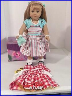 American Girl Mary Ellen Dressed in her Meet Outfit & Book