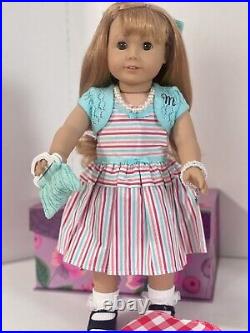 American Girl Mary Ellen Dressed in her Meet Outfit & Book