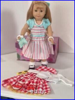 American Girl Mary Ellen Dressed in her Meet Outfit & Book