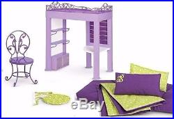 American Girl McKenna's LOFT BED SET Desk Bedding Hamster All ACCESSORIES 32 pcs