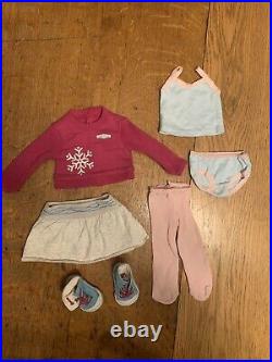 American Girl Mia St. Clair (2008) with Outfits, Skates, Sleeping Bag, Book, Box