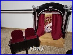 American Girl Molly's Stage and Screen Theatre with Velvet Seats RETIRED