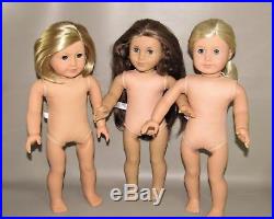 American Girl & Pc Lot Of 3 Dolls Tlc Kit, Blonde Blue Eyes, Marie-grace Read