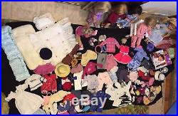 American Girl & Pleasant Co. 7 Dolls HUGE LOT Guitar Chair Hats Shoes Retired