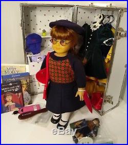 American Girl Pleasant Co. MOLLY DOLL Huge Lot Trunk Meet Outfit Clothes ++ GIFT