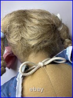 American Girl Pleasant Company 1997 Kirsten Larson Doll, Bed, Pajamas, Books EUC