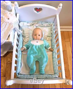 American Girl Pleasant Company Bitty Baby Crib, Changing Table Set Duo + extras