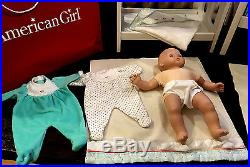 American Girl Pleasant Company Bitty Baby Crib, Changing Table Set Duo + extras