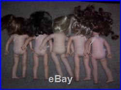 American Girl Pleasant Company Lot of 5 Dolls for TLC Repair Nikki Samantha More