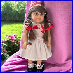 American Girl Pleasant Company Molly Doll in Meet Outfit plus Birthday Outfit