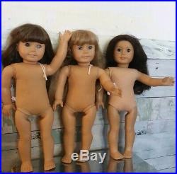 American Girl Pleasant Company Three Dolls 18