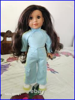 American Girl Retired Doll Maritza Ochoa With Htf Neon Track Outfit