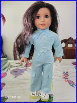American Girl Retired Doll Maritza Ochoa With Htf Neon Track Outfit