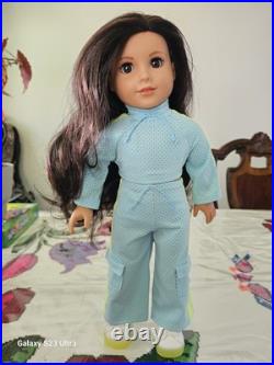 American Girl Retired Doll Maritza Ochoa With Htf Neon Track Outfit