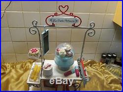 American Girl! Retired Grace's French Bakery Pastry Cart! PLUS Extras