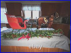 American Girl Retired Samantha Central Park Sleigh WithHorse IOB