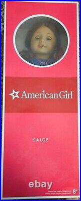 American Girl SAIGE Doll with Paperback Book & Box RETIRED EXC CONDITION