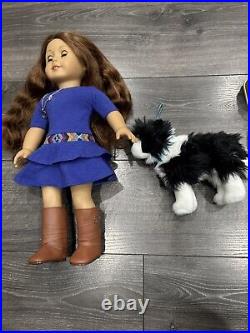 American Girl SAIGE Girl Of The Year 2013 With Her Dog