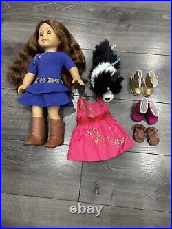 American Girl SAIGE Girl Of The Year 2013 With Her Dog