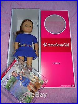 American Girl SAIGE doll 18 w book Ring