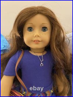 American Girl Saige Copeland 18 Doll Girl of The Year 2013 with pierced ears