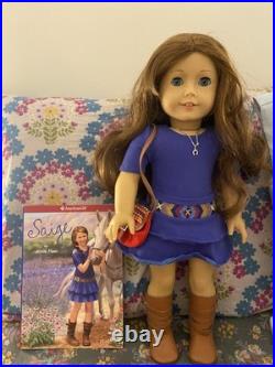American Girl Saige Copeland 18 Doll Girl of The Year 2013 with pierced ears