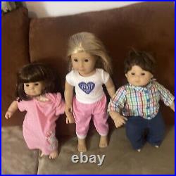 American Girl Truly Me Doll Blonde Hair, Freckles, Brown Eyes & Bitty Baby Twins