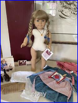 American Girl WHITE BODY KIRSTEN Doll Pleasant Company Gorgeous BLUE EYES In BOX