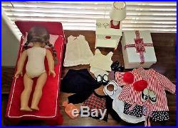 American Girl White Body Molly Huge LOT RARE MADE IN USA FOR Pleasant CO Tag