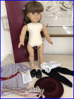 American Girl White Body Samantha Doll Pleasant Company Meet Accessories + Box