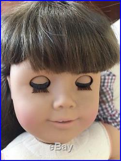 American Girl White body Samantha Pleasant Company In Meet Dress / Accessories