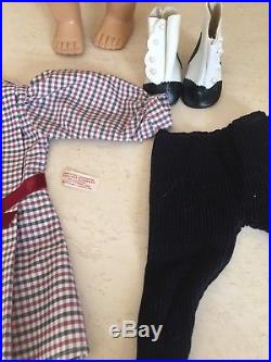 American Girl White body Samantha Pleasant Company In Meet Dress / Accessories