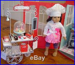 American Girl doll Grace's Bakery lot MINT with AG Bistro table & mixer COMPLETE