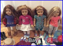 American Girl of the Year lot of 4 MCKENNA DOLL, SAIGE, ISABELLE, MIA, VGC READ