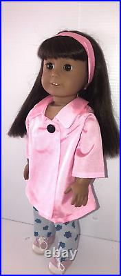 American Girl pleasant company Lot dark complexion Doll 14 outfits clothes