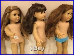 American girl 18 inch Doll lot TLC retired Mckenna, Saige, + Samantha