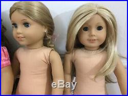 American girl 18 inch Doll lot retired Elizabeth + Marie Grace +Truly Me 27 USED